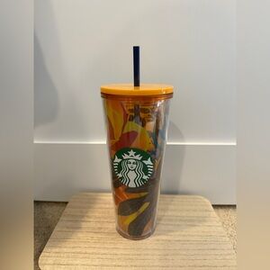 Starbucks Orange and Blue Tumbler